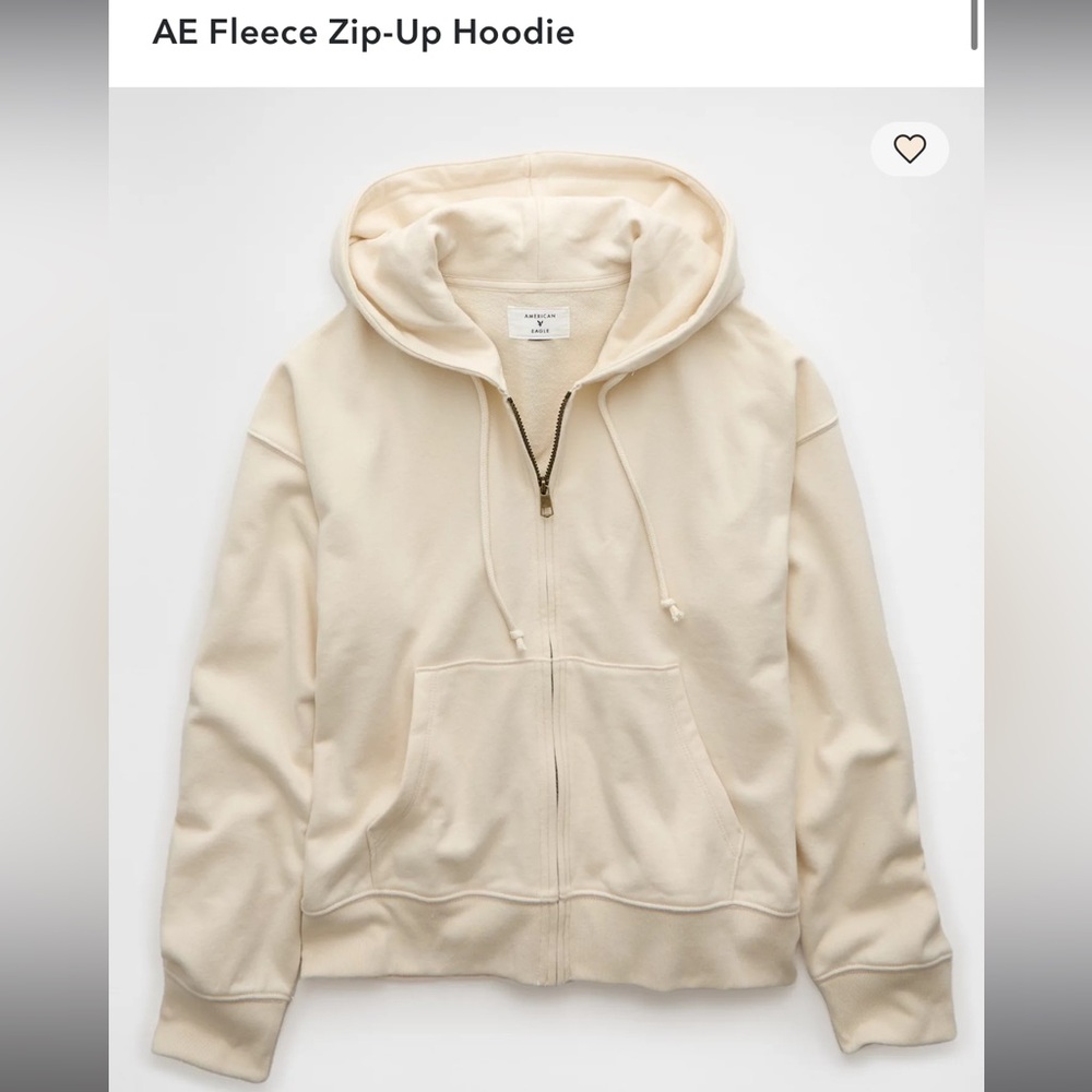 American Eagle Fleece Zip Up Hoodie